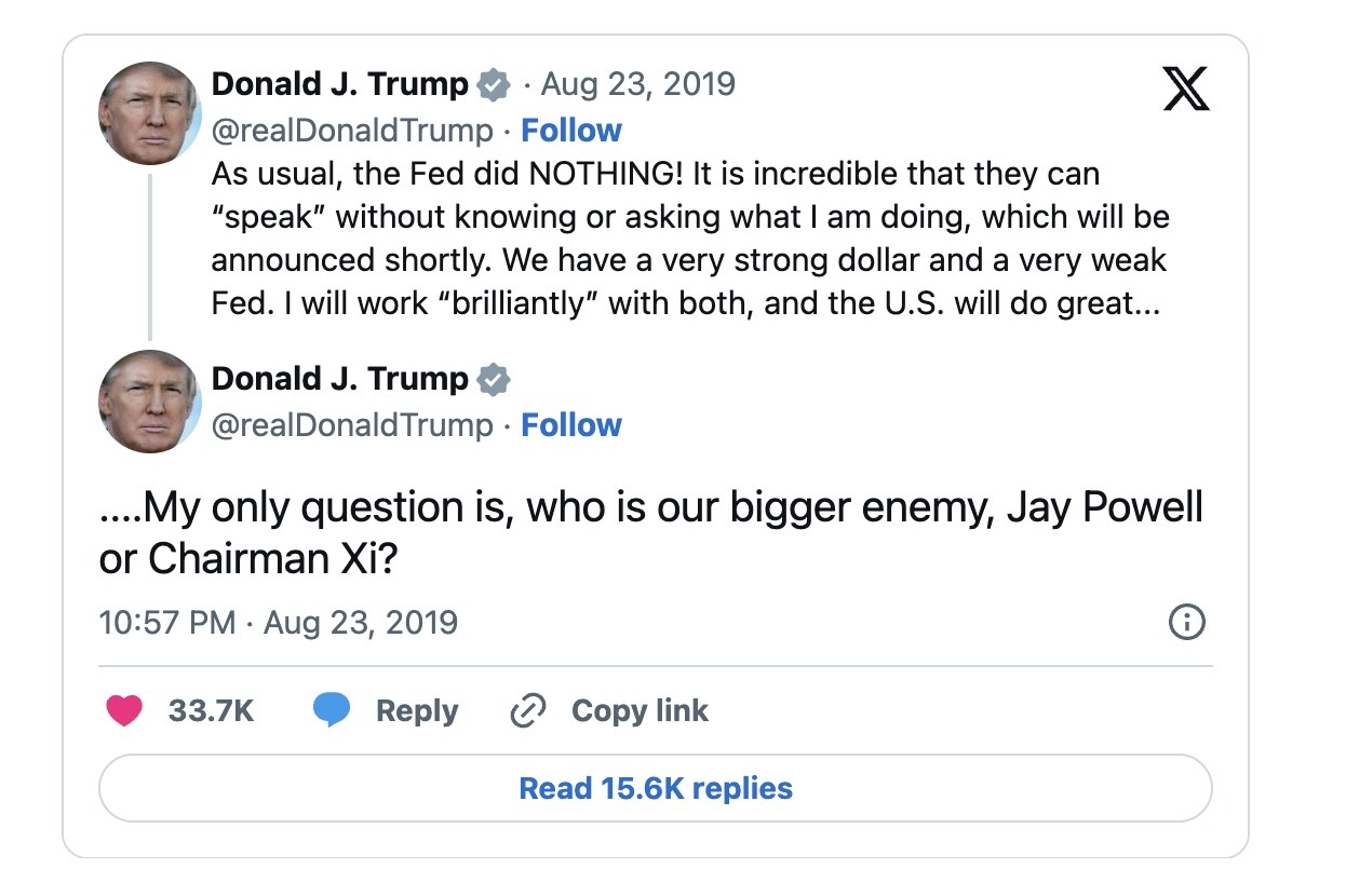 Source: President Donald Trump's verified account on X